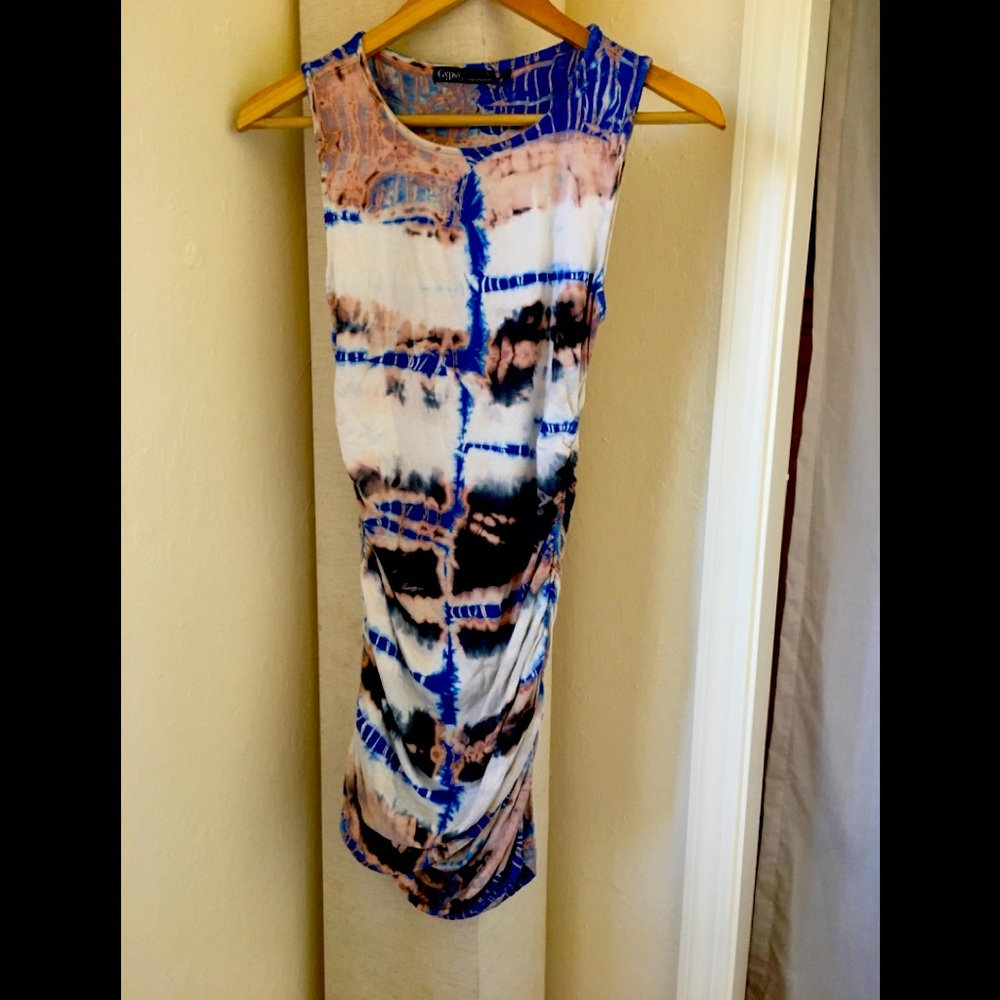 Gypsy05 Bamboo Shirred Mini Dress Small